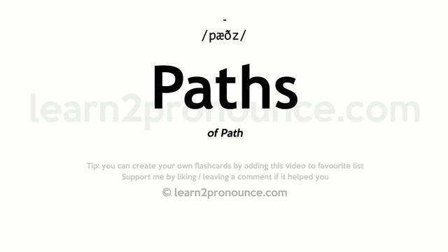 Pronunciation of Paths | Definition of Paths смотреть онлайн