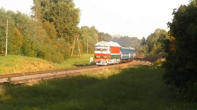 Тепловоз ТЭП70-0205 с поездом №65 Мурманск - Минск. смотреть онлайн