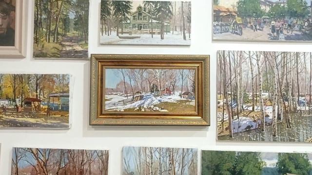 Весна в деревне. х.м. 2023г. 25х50. смотреть онлайн