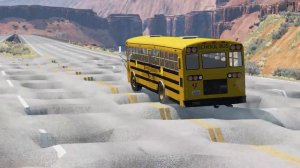 Тачки против 100 выбоин – BeamNG.Drive