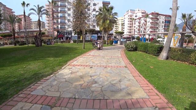 ?? ALANYA Прогулка по Махмутлару Алания Турция февраль 2021 Парк Mahmutlar
