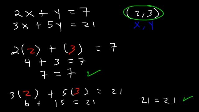 How to Determine If an Ordered Pair is a Solution to a System of Equations смотреть онлайн