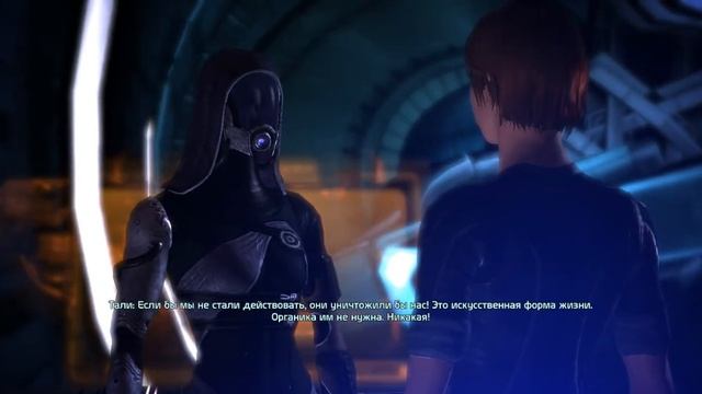 Mass effect часть 24 Разговариваю со своей командой на Нормандии