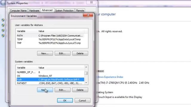 Java Path Setup in Windows 7 смотреть онлайн