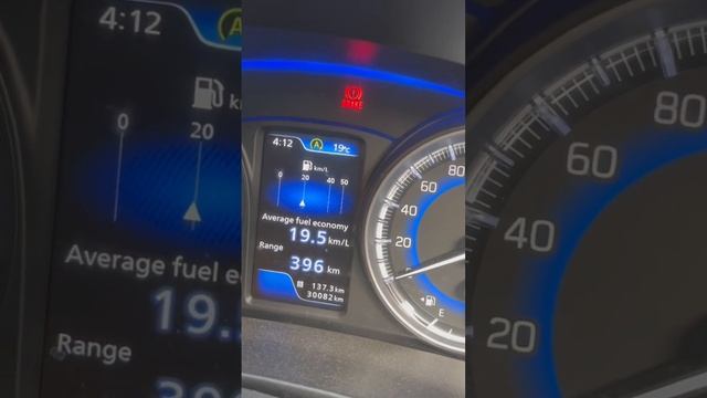 Toyota Glanza MID Display Speedometer & Tachometer and various other info dashboard steering #glanz