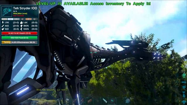 Taming a TEK STRYDER that Harvests INFINITE ELEMENT! | ARK GENESIS Part 2 #17
