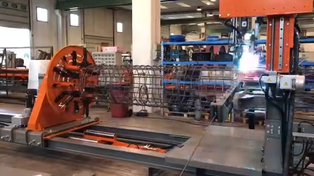 Процесс производства армокаркасов на автоматическом сварочном центре смотреть онлайн