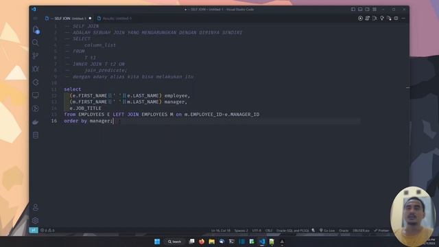 ORACLE DATABASE TUTORIAL #20 SELF JOIN смотреть онлайн