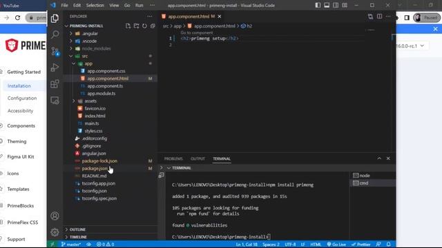 PrimeNG Installation in Angular Project | PrimeNG 16 | Angular 16