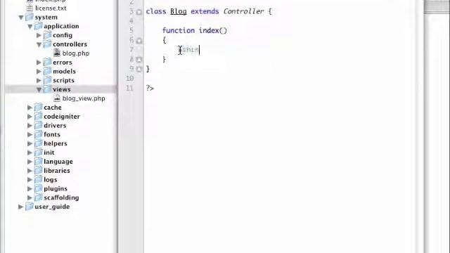 codeigniter framework tutorial - part 1