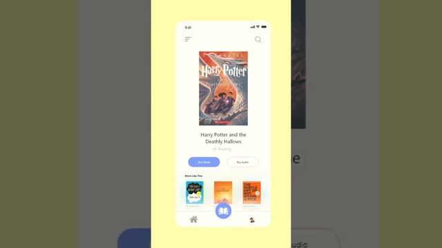 E-Book App UI Design | Android App UI Design | UiUX Tutorial