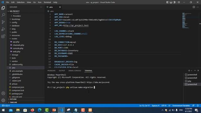 Laravel 9 tutorial - Tables Migration смотреть онлайн