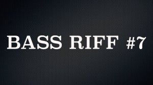 Bass Riff #7 - Slap Bass (115 bpm) + Tabs