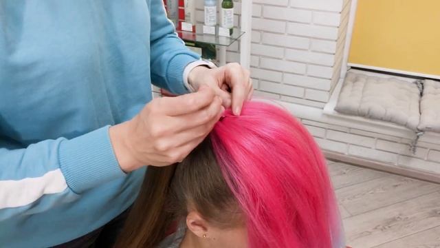 Единорог. Прическа с канекалоном. Как создать образ для праздника.