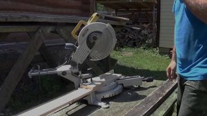 170. Торцовочная пила Корвет 4м для столярки, плотницких и строительных работ. Бюджетная торцовка.