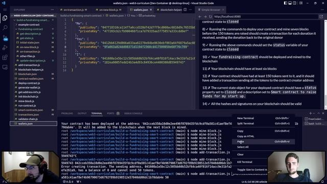 Web3 Course Walkthrough on freeCodeCamp.org (Rust, Blockchain Development, and Smart Contracts)