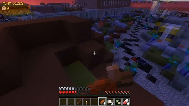 ?Поджог кучу зомби! ЖЕСТЬ! [ЧАСТЬ 6] Зомби апокалипсис в майнкрафт! - (Minecraft - Сериал) смотреть онлайн