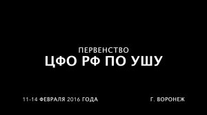 Первенство ЦФО РФ по ушу 2016 года