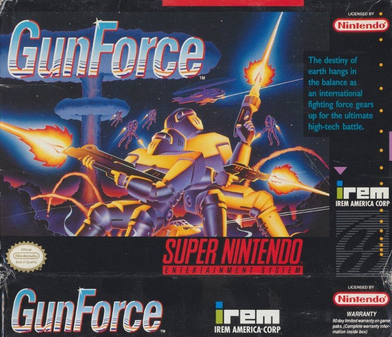 Super Nintendo (Snes) 16-bit Gunforce Battle Fire Engulfed Terror Island Полное Прохождение