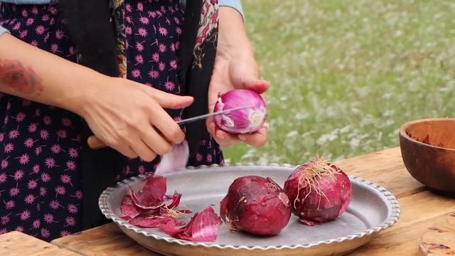 Cook duck in a different and delicious way! Cooking Basterma at grandma's house! смотреть онлайн