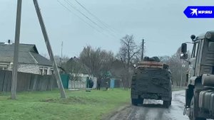 Жители одной из деревень в Харьковской области встречают российские войска