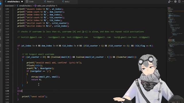 Email Syntax Checker | String Handling + Recursion (C Language) - Part 2 смотреть онлайн