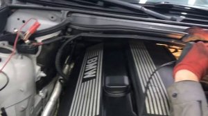 BMW e46 325i Проверка подсосa воздуха дымогенератором