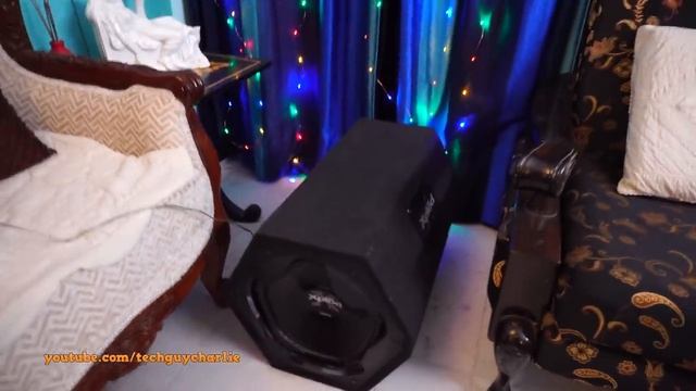 Sony bass tube subwoofer for cars with Sony home theatre (No 12volt PSU or car stereo needed) смотреть онлайн