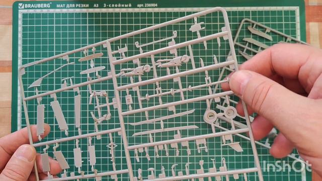 №73 Обзор модели самолёта Harrier FRS1 Kinetik 1/48 смотреть онлайн