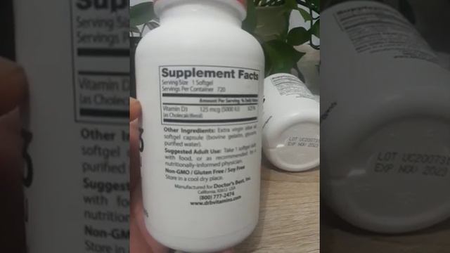 Doctor's Best Vitamin D-3, 125 mcg (5,000 IU), 720 Softgels смотреть онлайн