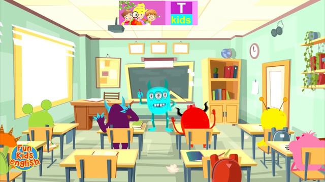 English - Actions - school things