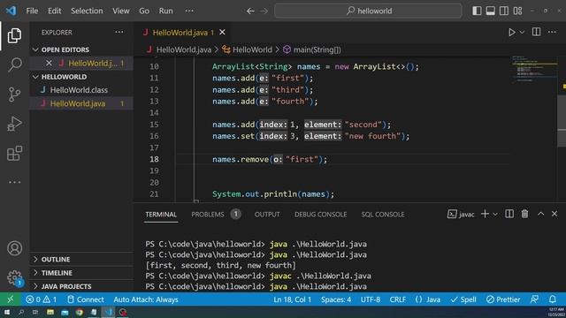 Java ArrayList and some of its very useful methods