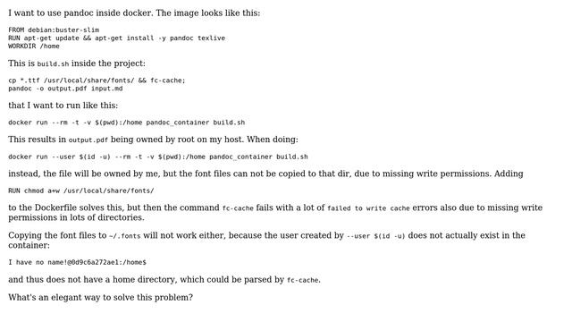 Being both nonprivileged and root inside Docker container смотреть онлайн