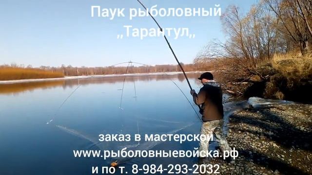 Паук рыболовный ,,Тарантул,,. Работает в сочетании с приманкой. Быстро разбирается и собирается. смотреть онлайн