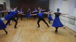 Народно-сценический танец, II курс, I семестр, экзерсис у станка.
