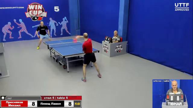 19:00 Пресняков Михаил 3-1 Плющ Павел  cтол 5 ЮГ-3 19.06.21 смотреть онлайн