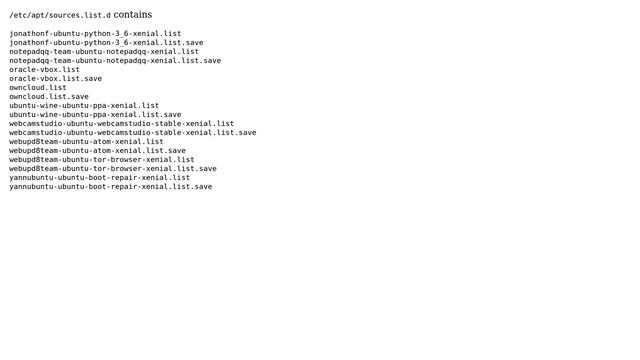 Ubuntu: How do I delete sources.list.d and add/install it again? смотреть онлайн