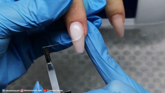 Гелевая коррекция ногтей. Наращивание сломанного ногтя на базу под гель-лак. Дизайн ногтей френч