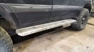 Силовые подножки/пороги на внедорожники из нержавейки. Напримере Land Cruiser 100