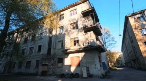 Awesome Architectural Monument of 1930's Soviet Constructivism (40th Block) in St Petersburg, Russi