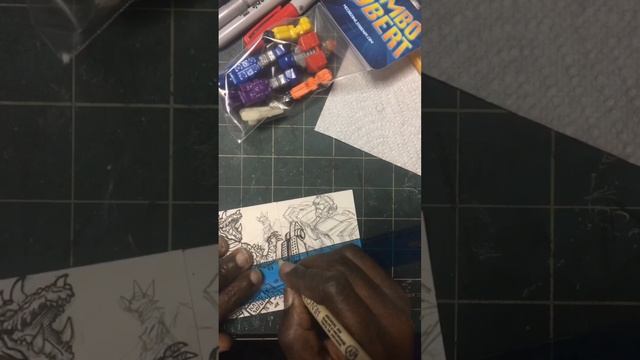 @mechazone Jumbo Robert Sketch Card Puzzle #kaiju #superrobot #art #artist смотреть онлайн