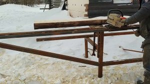 Пилорама из бензопилы своими руками.