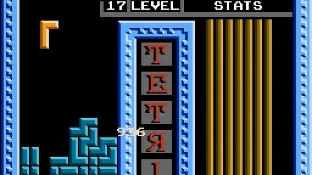 Tetris (Tengen) [NES], Level 9, Handicap 12, 999999+ points, 1030+ lines смотреть онлайн