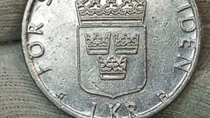 1 крона 2000 года. Швеция. Карл 16 Густав.