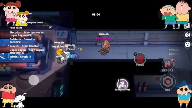 Shinchan became arsonist in super sus ?? | shinchan and his friends playing among us 3d ? | funny смотреть онлайн