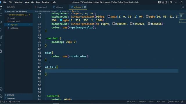 How to Make a Portfolio Website using HTML CSS | VSClass Online | HTML CSS Tutorial in Hindi #1