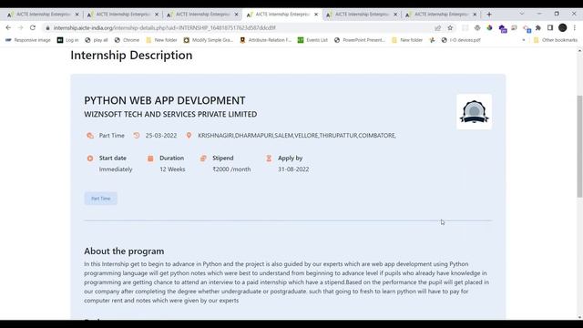 Cisco Cybersecurity Internship |Python Internship For Beginners |Web Development internship in Tami
