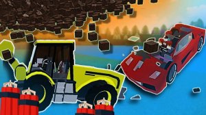 ЭКСПЕРИМЕНТЫ НАД МАШИНАМИ CAR CRASHER  в Build a Boat ROBLOX