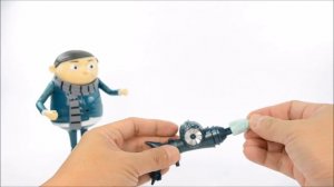 Despicable Me Minions Giant Kevin Young Gru & Robot Bob UnBoxing Deluxe Action Figures