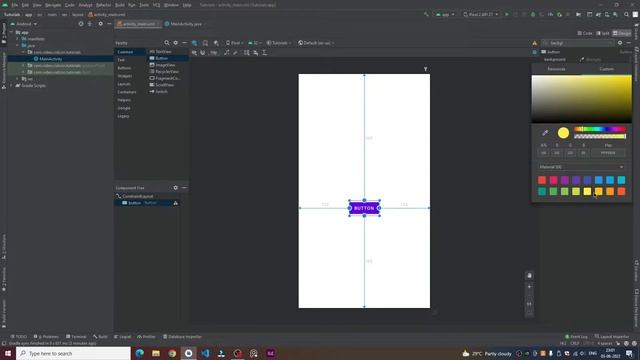 Importing Button In Android Studio смотреть онлайн